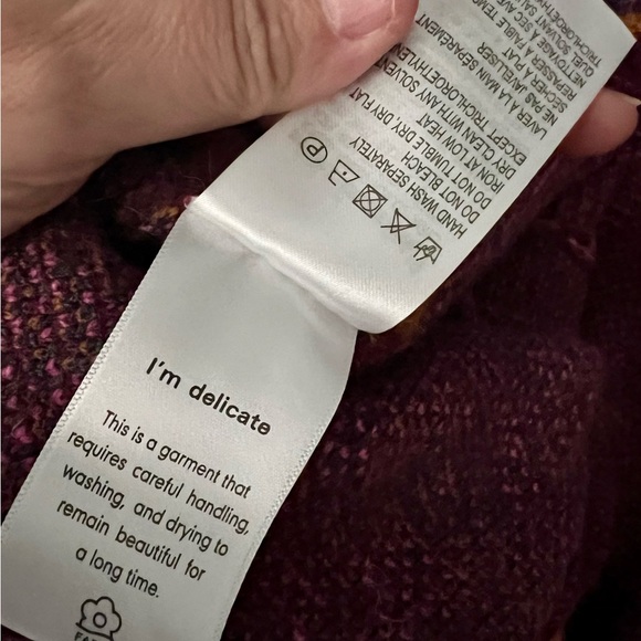 NWOT Farm Rio Tapestry Scarf Sweater Dress Colorful Geometric Design Long Sleeve - Picture 13 of 13